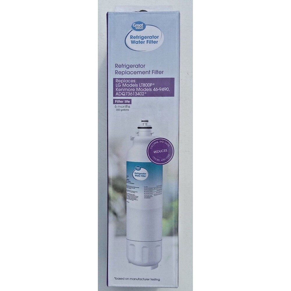 Great Value Refrigerator Water Filter, LG LT800P and Kenmore 9490,